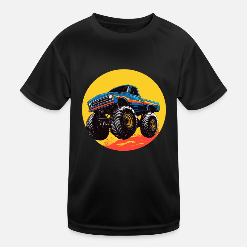 Monster Truck Kinder Funktions-T-Shirt