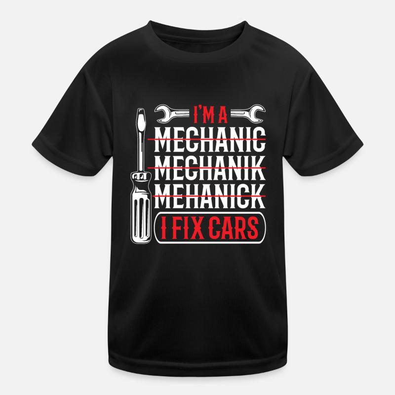 Dire mécanicien T-shirt sport Enfant