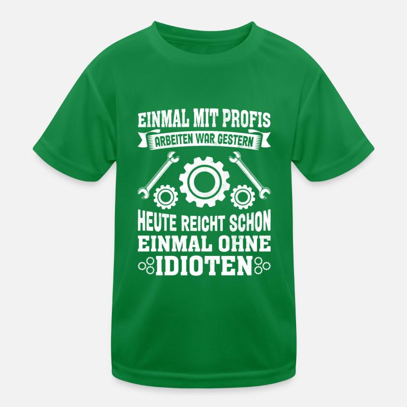 Lustige Handwerker - Einmal mit Profis Arbeiten Kinder Funktions-T-Shirt