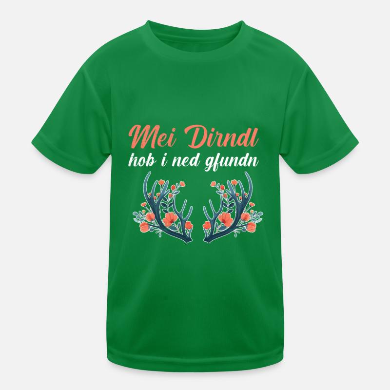Heute ohne Dirndl Ersatz Dirndl Damen Kinder Funktions-T-Shirt