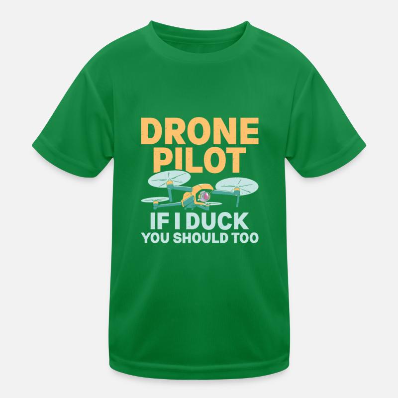 Pilote de drone Si je me canarde Tu devrais trop Quadricoptère RC T-shirt sport Enfant
