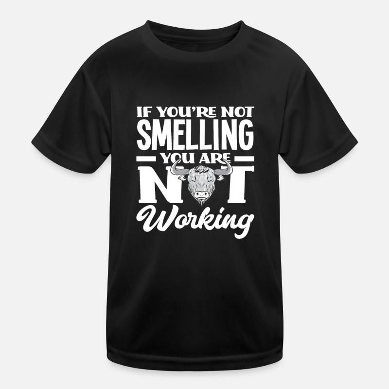 Wenn Du Nicht Riechst Arbeitest Du Nicht Kinder Funktions-T-Shirt