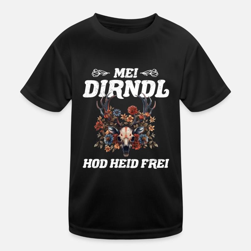 Today without Dirndl Replacement Dirndl Women Kids Functional T-Shirt