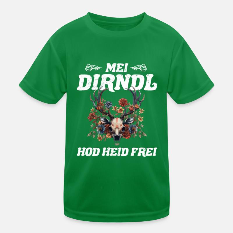 Today without Dirndl Replacement Dirndl Women Kids Functional T-Shirt