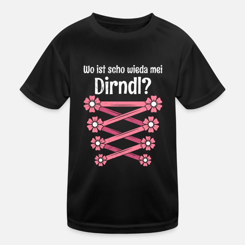 Today without Dirndl Replacement Dirndl Women Kids Functional T-Shirt