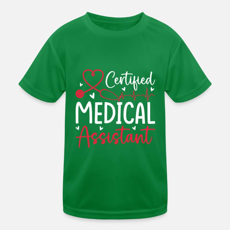 Assistante médicale certifiée Infirmière drôle CMA T-shirt sport Enfant