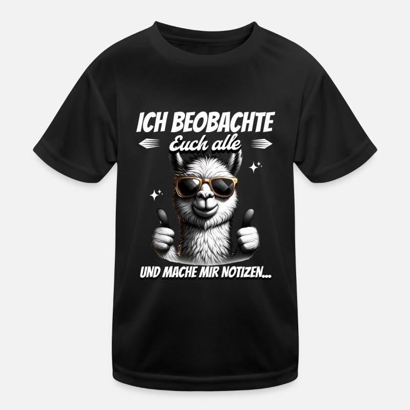 Ich Beobachte Euch Alle Und Mache Mir Notizen Kinder Funktions-T-Shirt