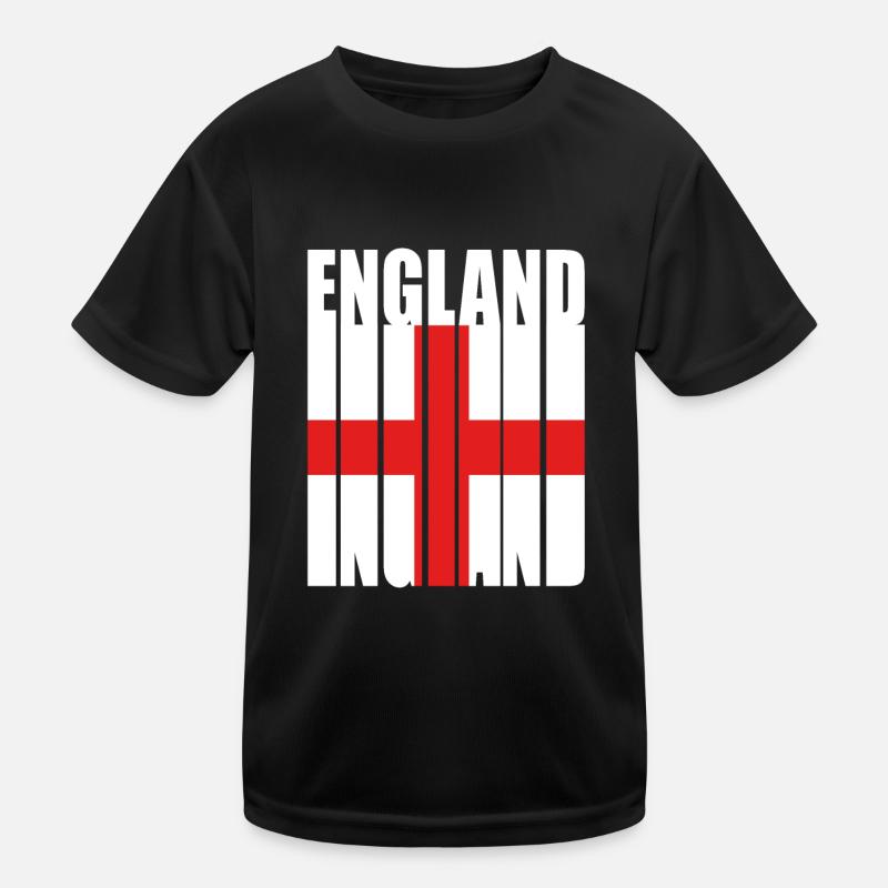 England Englisch Kinder Funktions-T-Shirt