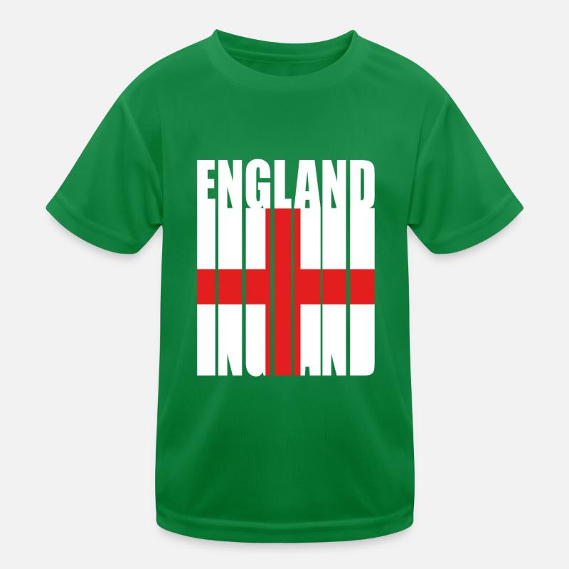 England Englisch Kinder Funktions-T-Shirt
