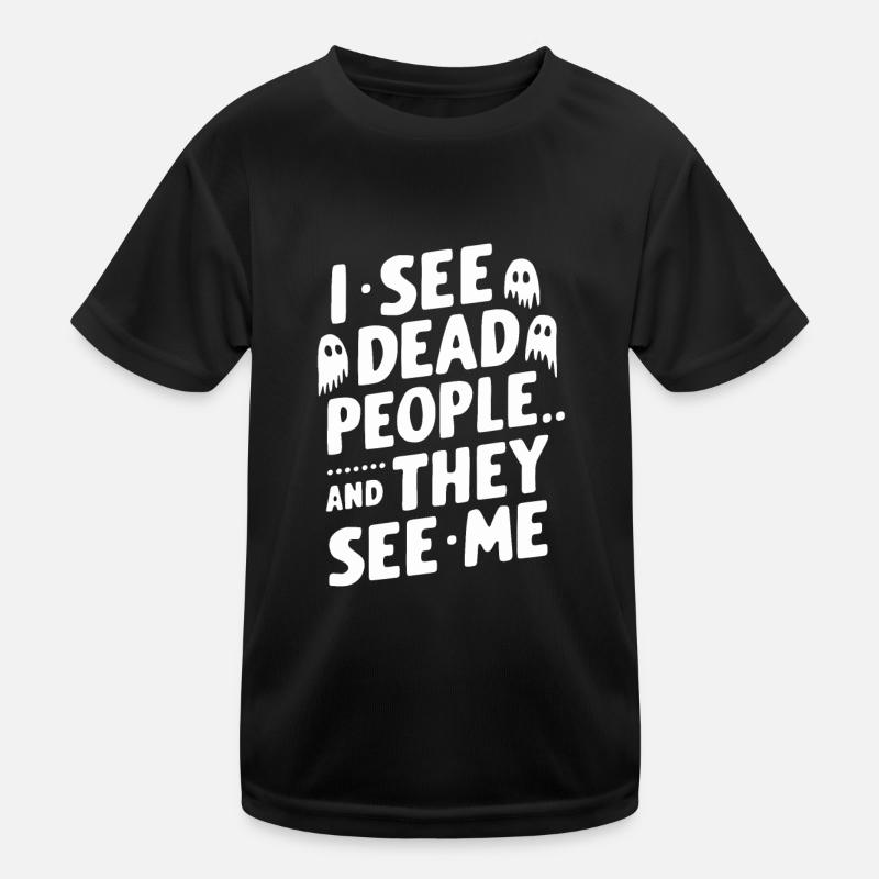 Ghost Bait Halloween Parapsychology Paranormal Kids Functional T-Shirt