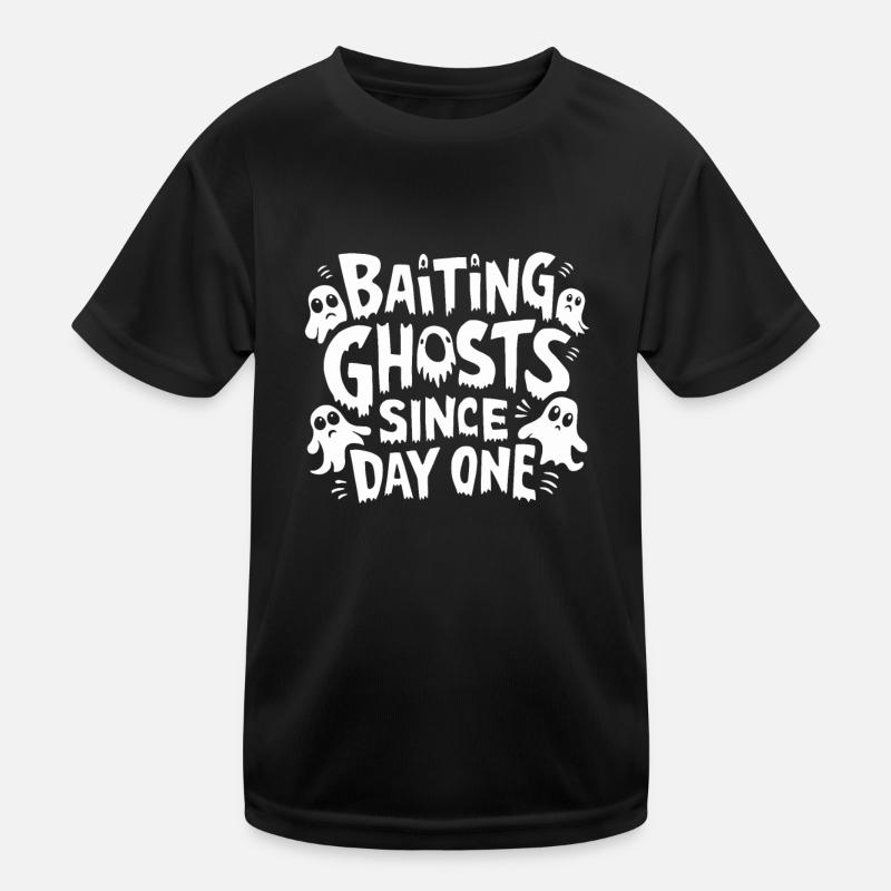 Ghost Bait Halloween Parapsychology Paranormal Kids Functional T-Shirt