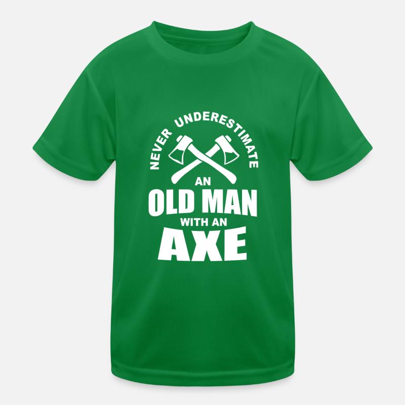Axt Werfen Kinder Funktions-T-Shirt