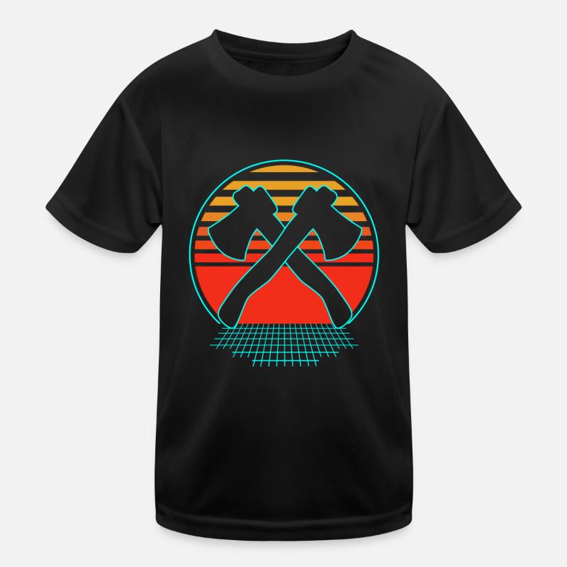 Axe Throwing Kids Functional T-Shirt
