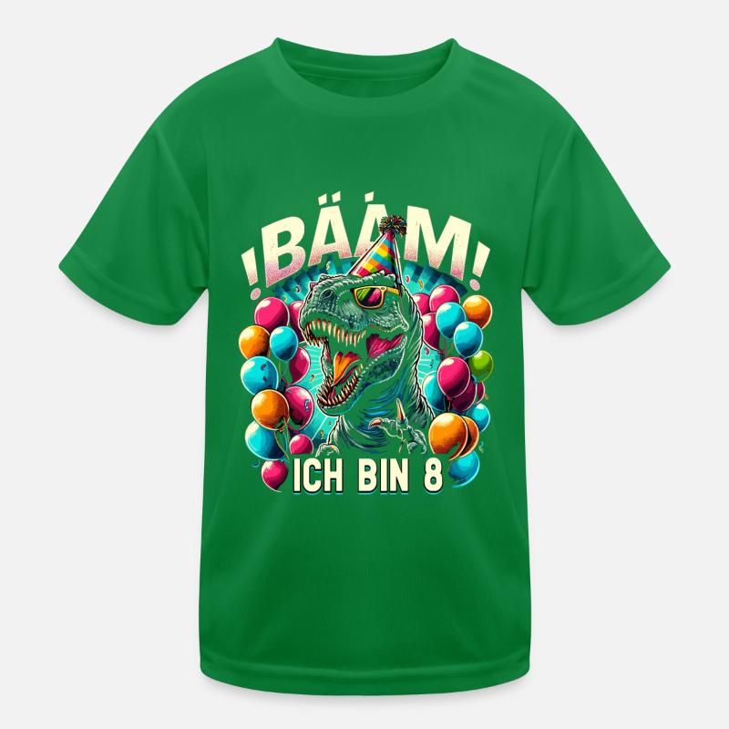 8 Jahre Geschenk Geburtstag Junge Mädchen Kinder Funktions-T-Shirt