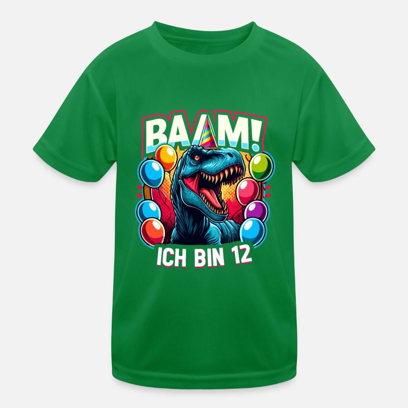 12 Jahre Geschenk Geburtstag Junge Mädchen Kinder Funktions-T-Shirt