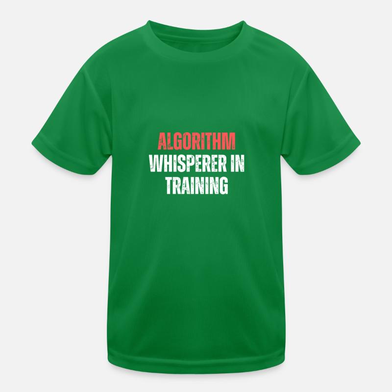 Algorithm Whisperer In Training Funny Coding Tech Kids Functional T-Shirt