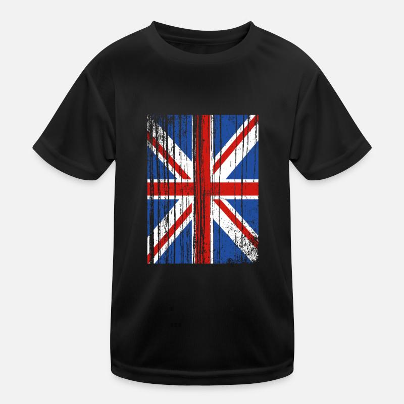England Englisch Kinder Funktions-T-Shirt