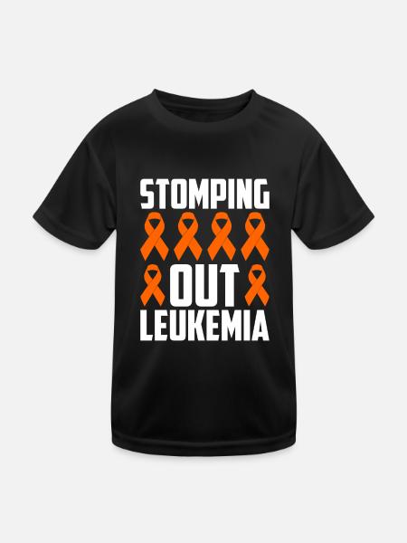 leukemia awareness blood cancer fight - Kids Functional T-Shirt - black - Front
