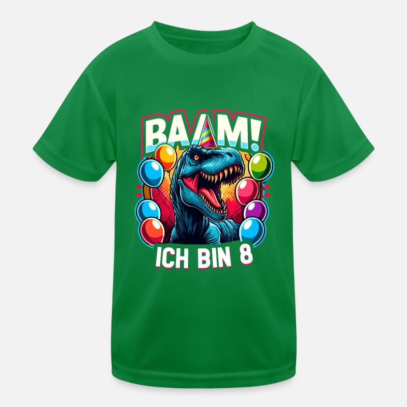 8 Jahre Geschenk Geburtstag Junge Mädchen Kinder Funktions-T-Shirt