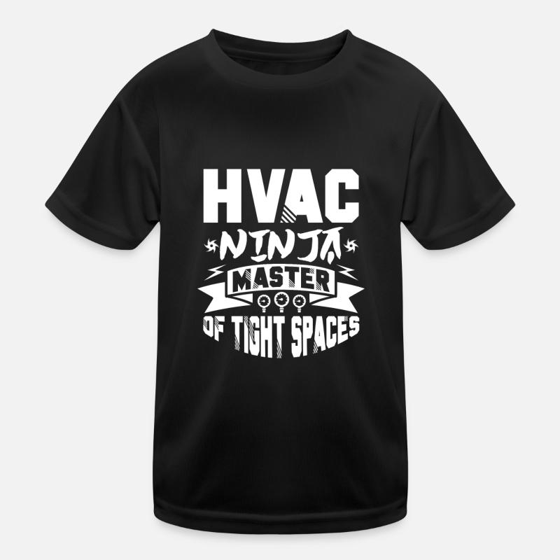 hvac ninja maître des espaces restreints Design T-shirt sport Enfant