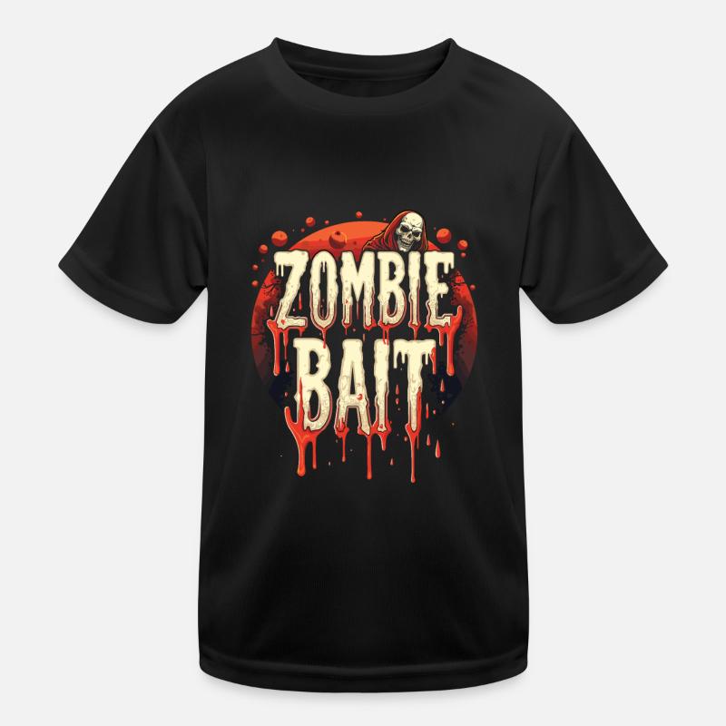 Halloween Zombie Design Kinder Funktions-T-Shirt