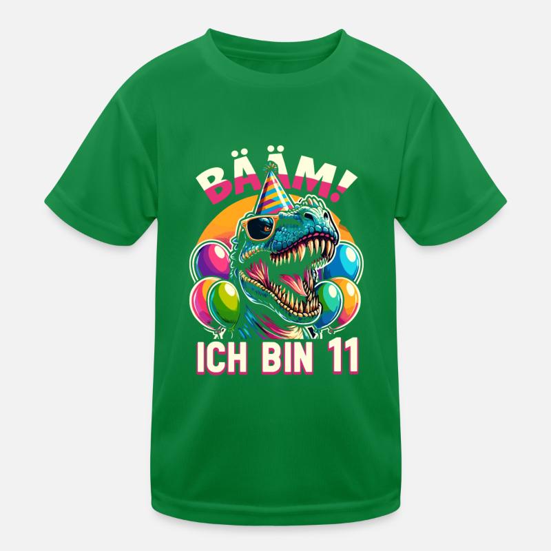 11 Jahre Geschenk Geburtstag Junge Mädchen Kinder Funktions-T-Shirt