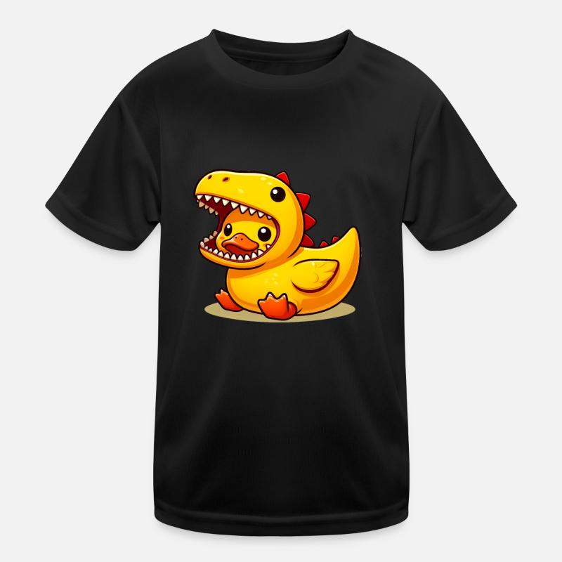 Canard Dino, Canard en caoutchouc jaune et Canard en caoutchouc T-shirt sport Enfant