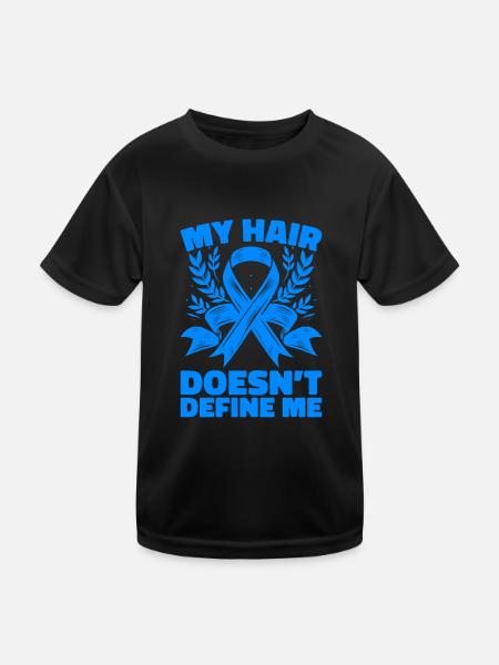 Alopécie areata Awareness Perte de cheveux - T-shirt sport Enfant - noir - Devant