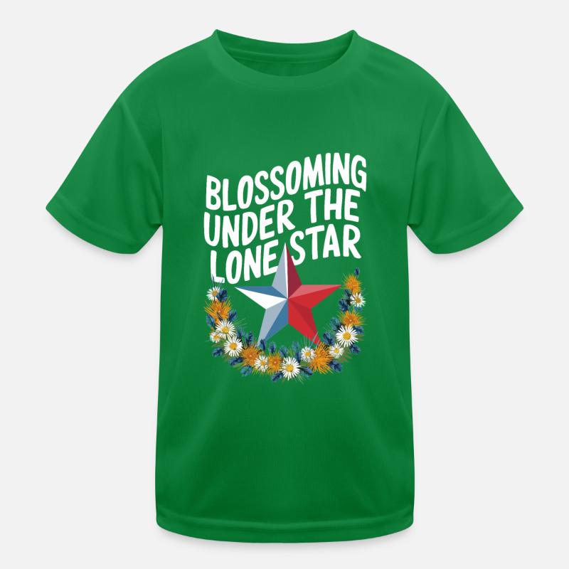 Texas Fleurs sauvages Saison Champs Fleurs Texas T-shirt sport Enfant