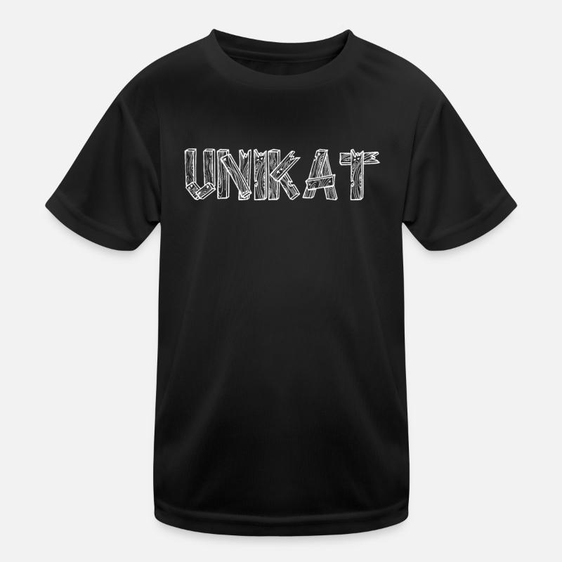 UNIKAT SDP Logo Unique - Kids Functional T-Shirt - black