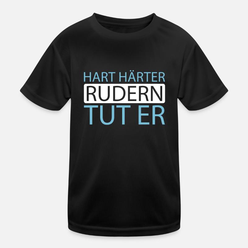 Rudern Ruderer Kinder Funktions-T-Shirt