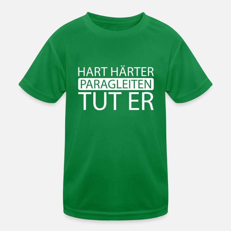 Paragleiter Paragleiten Kinder Funktions-T-Shirt