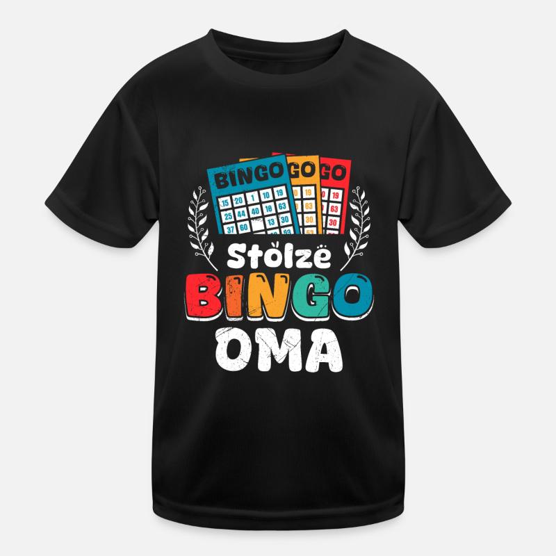 Bingo Player PROUD BINGO GRANNY Funny Bingo Kids Functional T-Shirt