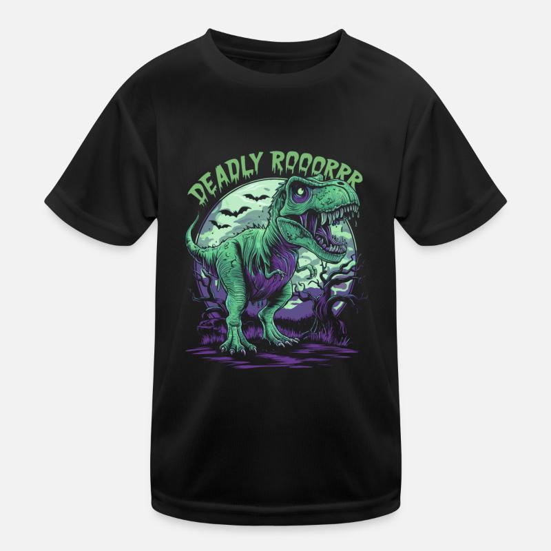 Zombie T-REX – Rugissement mortel pour les amateurs de dinosaures T-shirt sport Enfant