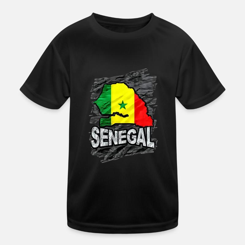 Senegal Kinder Funktions-T-Shirt