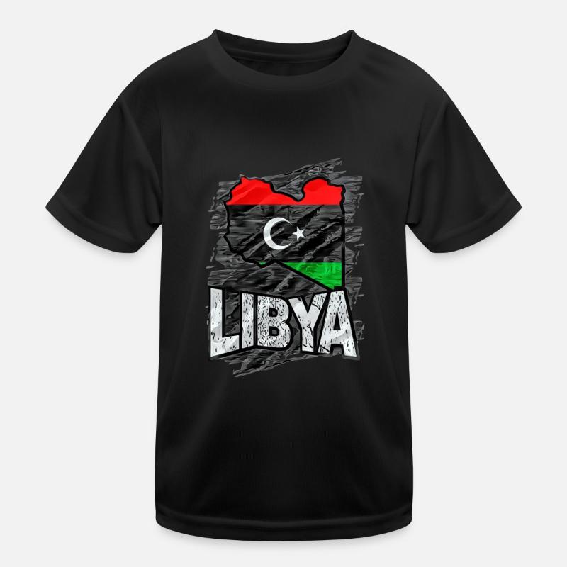 Libyen Kinder Funktions-T-Shirt