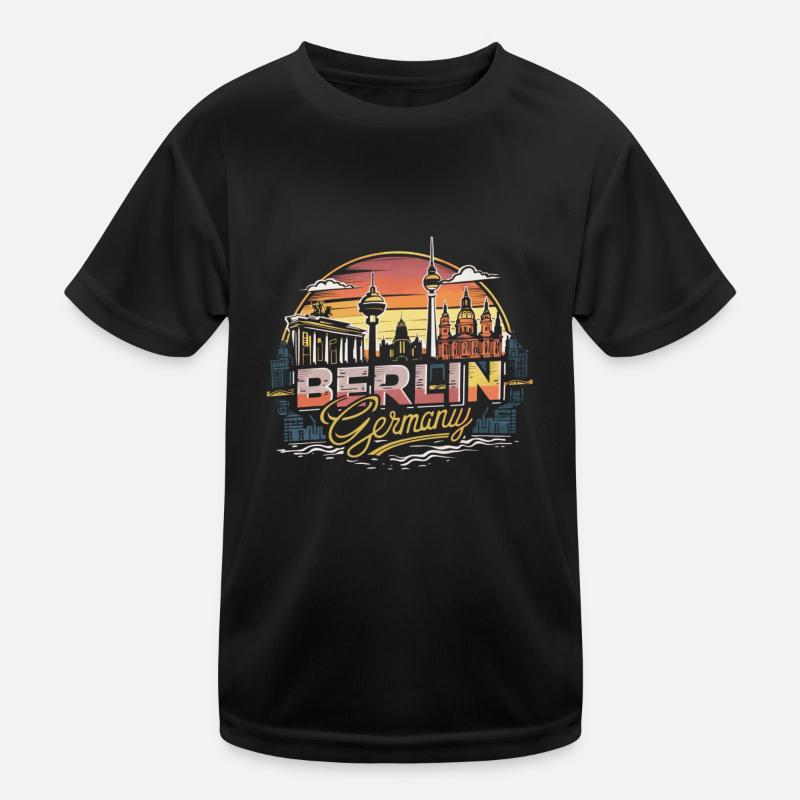 Berlin Skyline Design, monument de l’Allemagne T-shirt sport Enfant