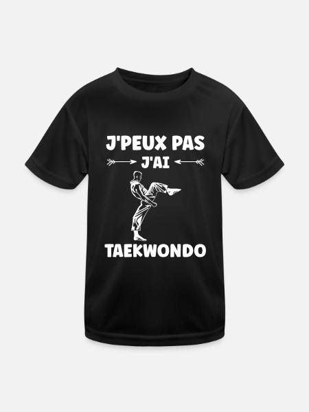 Taekwondo - Kids Functional T-Shirt - black - Front