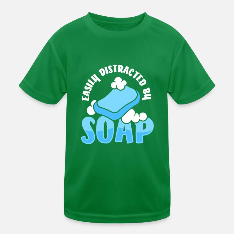 Simplement distrait par la fabrication du savon T-shirt sport Enfant