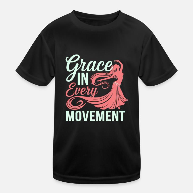 Rhythmic movements in oriental dance: Kids Functional T-Shirt