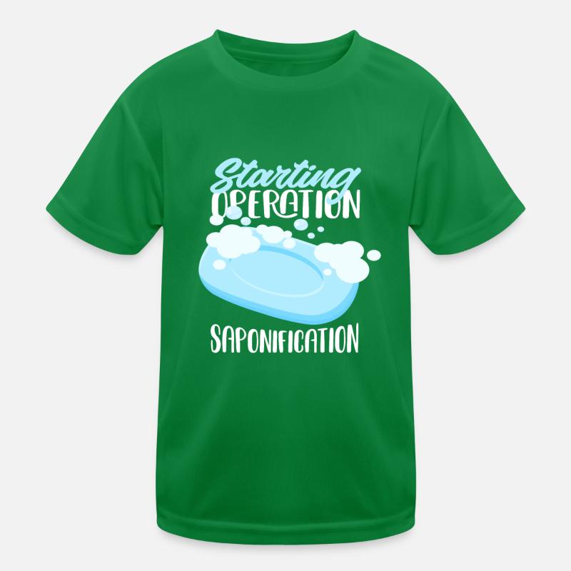 Start Saponification Operation Kids Functional T-Shirt