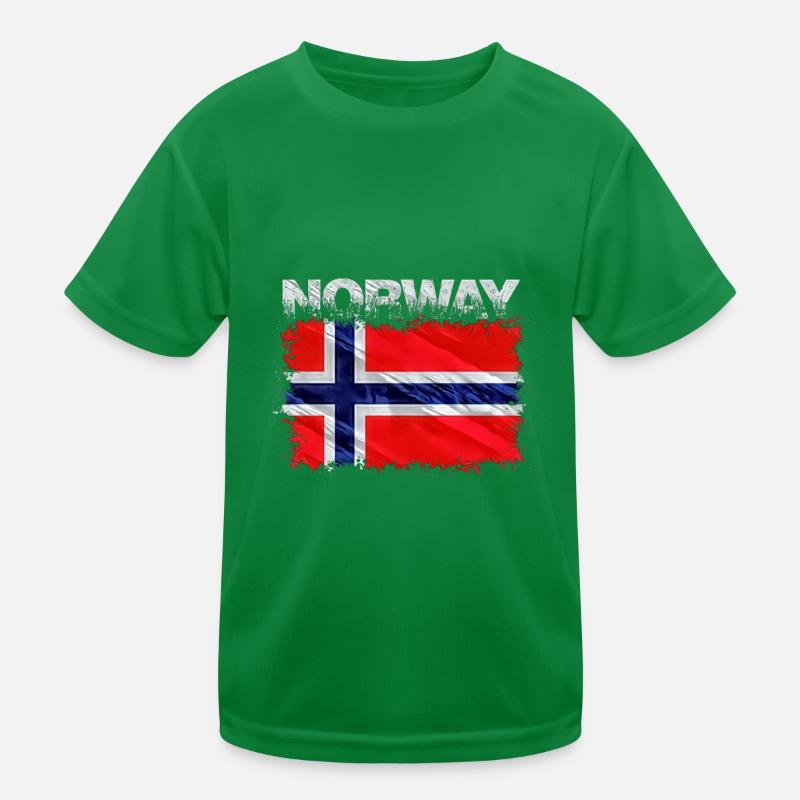 Norwegen Kinder Funktions-T-Shirt