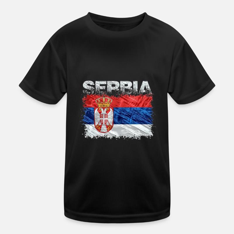 Serbien Kinder Funktions-T-Shirt