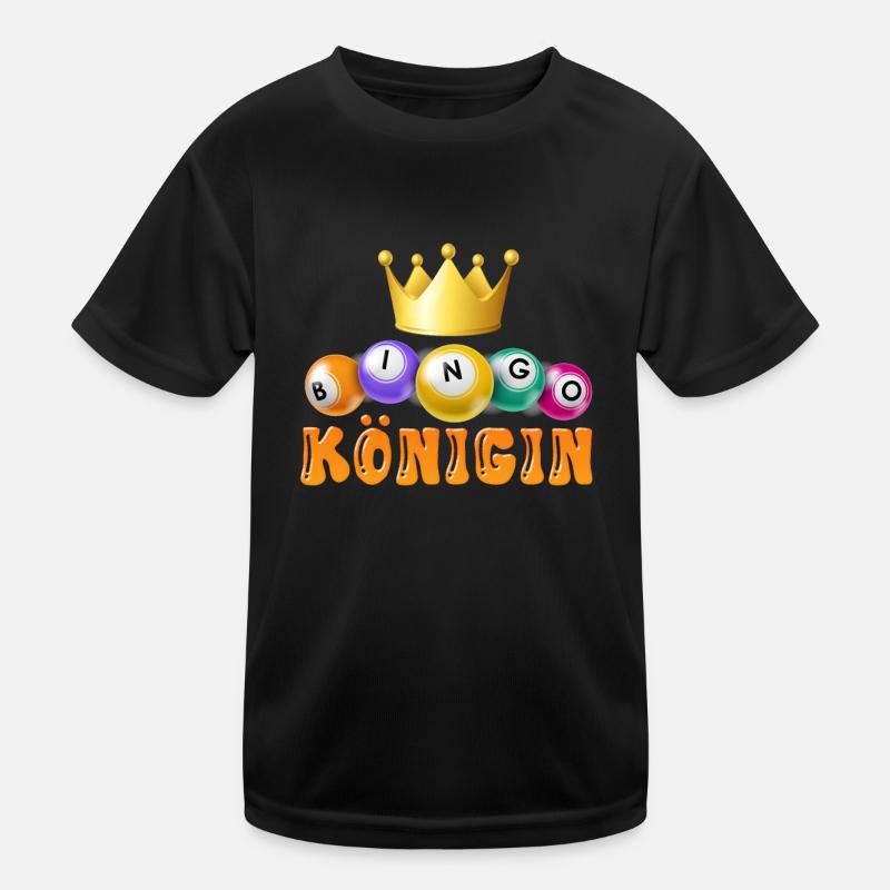 BINGO QUEEN Bingo Player Bingo Lover Kids Functional T-Shirt