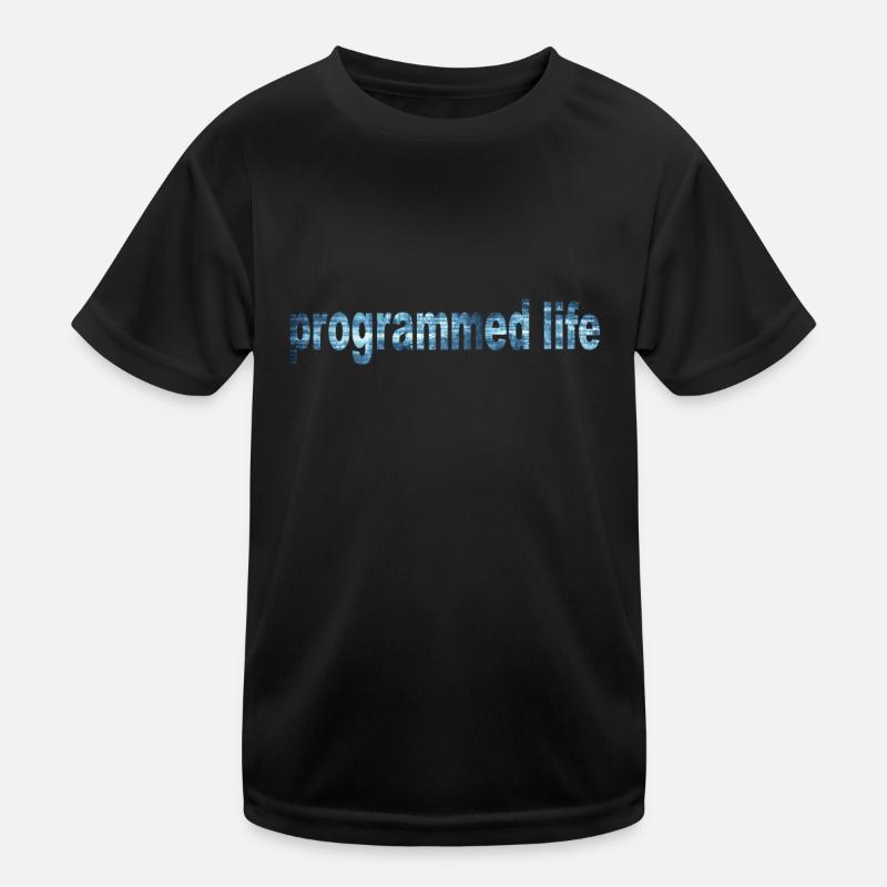 Typographie de la vie programmée T-shirt sport Enfant