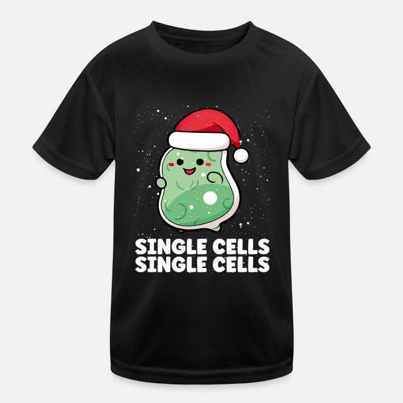 Noël Single Cells Scientifique Père Noël T-shirt sport Enfant