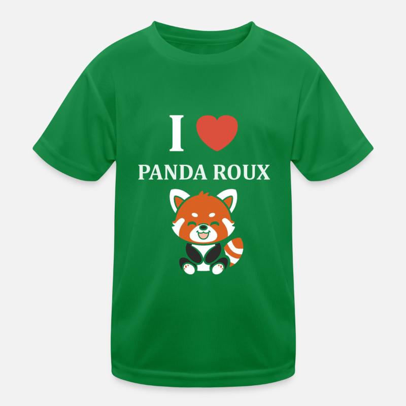 Panda roux T-shirt sport Enfant