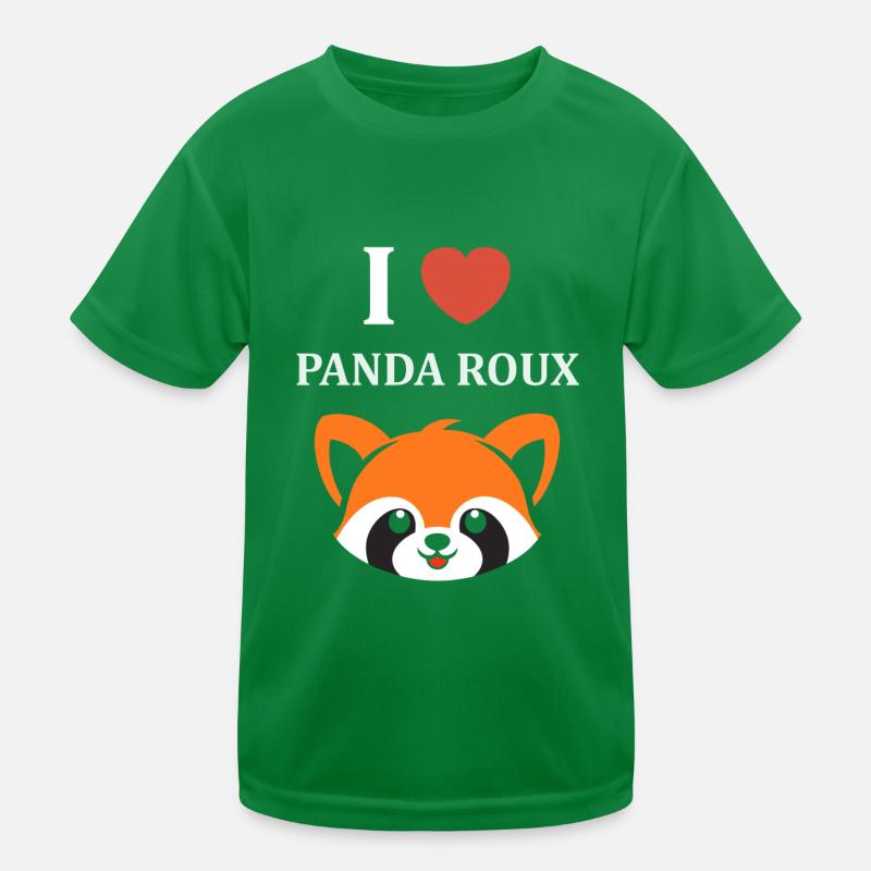 Panda roux T-shirt sport Enfant