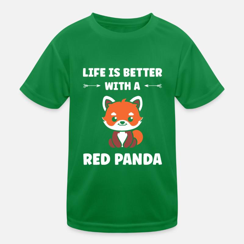 Panda roux T-shirt sport Enfant