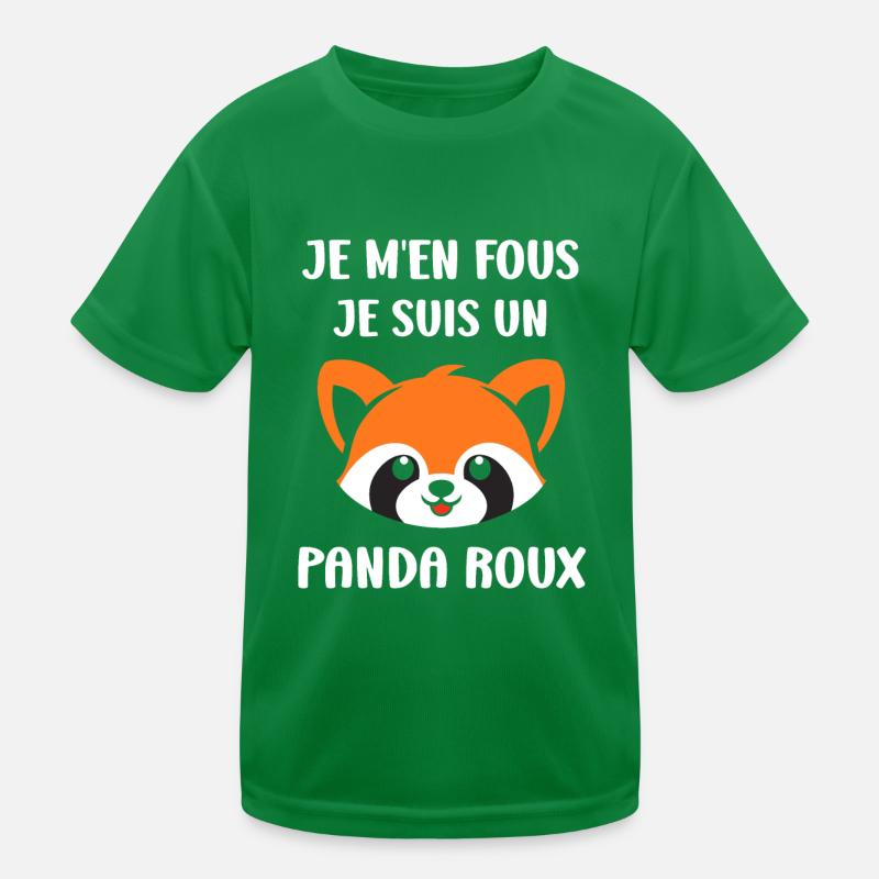 Panda roux T-shirt sport Enfant